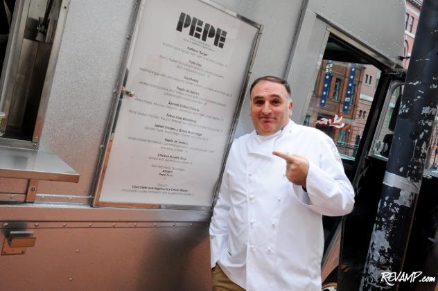 Chef Jose Andres' Pepe food truck is the first of a planned fleet of gourmet meals-on-wheels eateries.